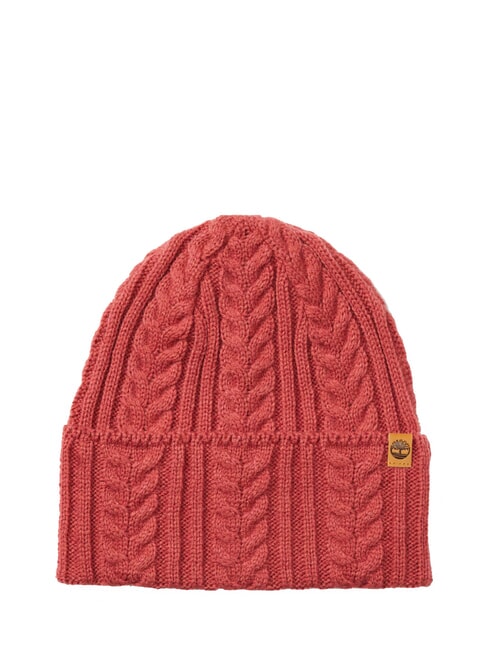 TIMBERLAND CABLE  Capuchon rose grenat - Bonnets