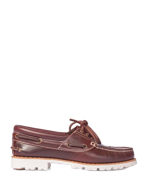 TIMBERLAND NOREEN LITE Chaussures bateau en cuir bière de racine - Chaussures Femme