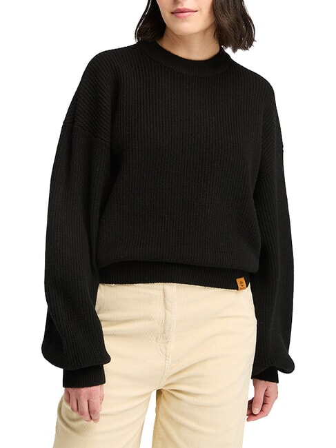 TIMBERLAND WOOL BLEND  Pull à col rond NOIR - Chandails pour femmes