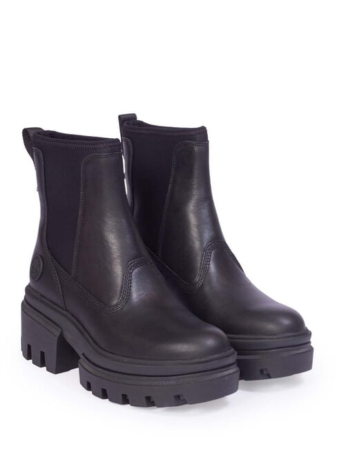 TIMBERLAND EVERLEIGH MID  Bottines Jetblack - Chaussures Femme