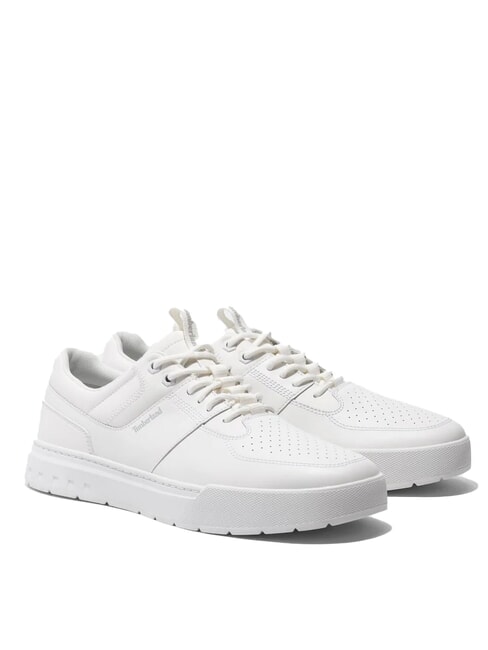 TIMBERLAND MAPLE GROVE Baskets en cuir blanc pleine fleur - Chaussures Homme