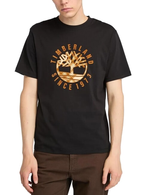 TIMBERLAND HOLIDAY FRONT GRAPHIC T-shirt en coton NOIR - T-shirt