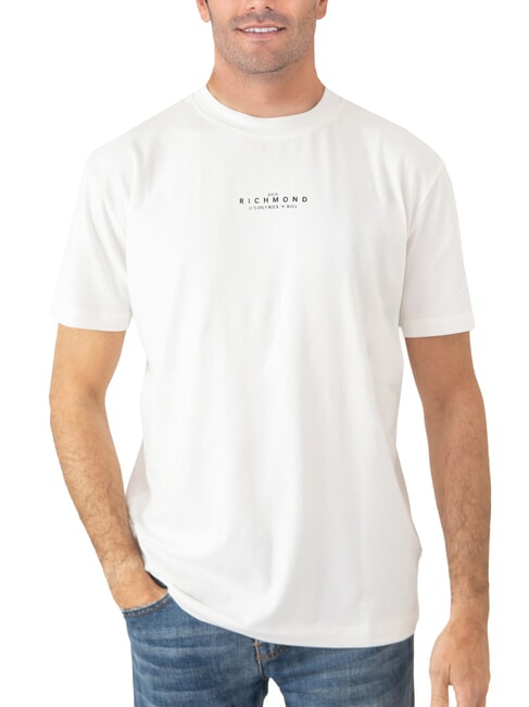 JOHN RICHMOND HERMOSO T-shirt en coton avec logo blanc/noir - T-shirt