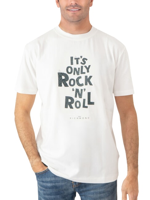JOHN RICHMOND SPARTACO T-shirt en coton avec imprimé blanc - T-shirt
