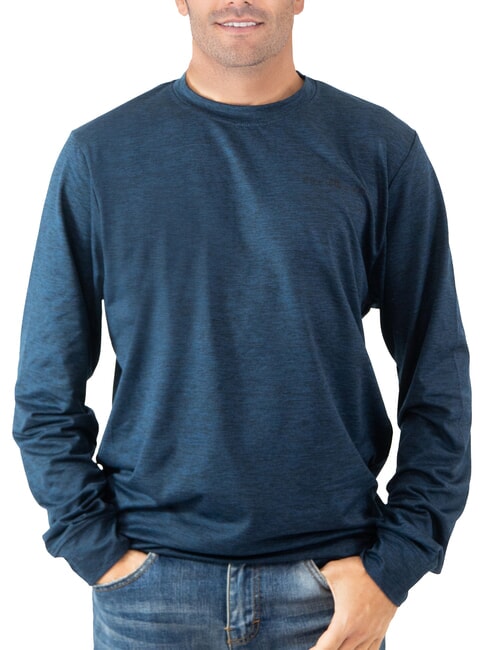 JOHN RICHMOND KUDRO Sweat-shirt à col rond avec logo en relief bleu marine foncé - Pulls molletonnés