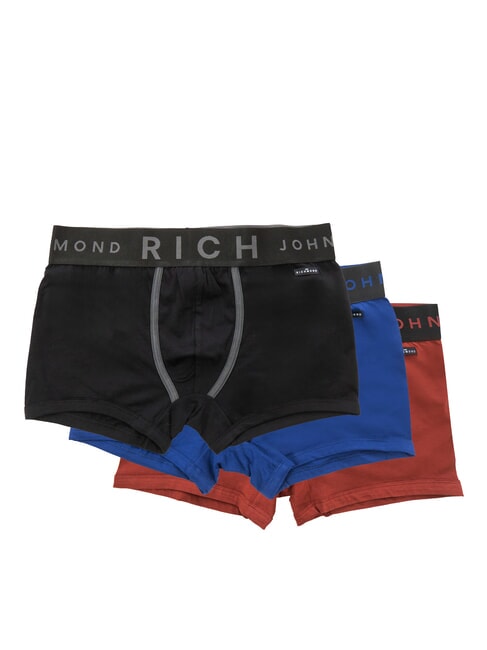 JOHN RICHMOND QY Lot de 3 boxers noir/noir/bleu - Slip homme