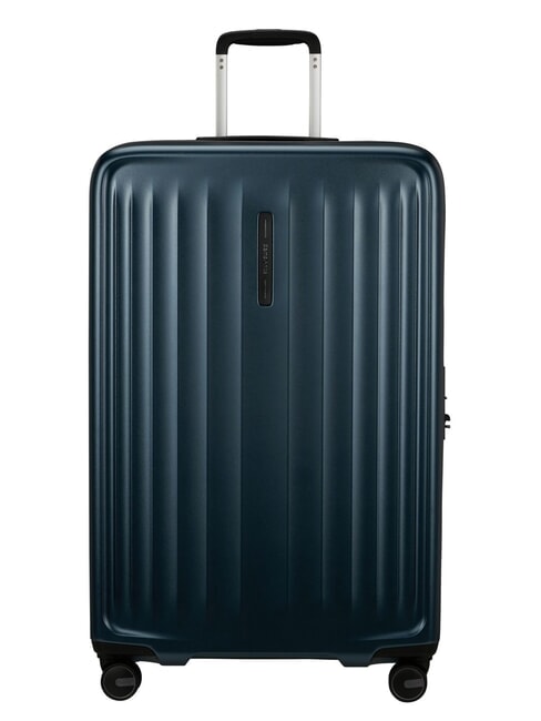 SAMSONITE FYRM  Grand chariot extensible bleu acier - Valises Rigides