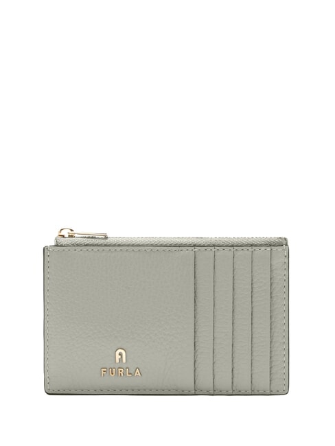 FURLA CAMELIA Portefeuille plat en cuir cendre - Portefeuilles Femme