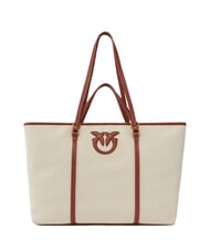 PINKO MIRANDA Sac cabas en toile avec doubles poignées - Sacs pour Femme