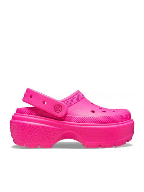 CROCS STOMP CLOG W Chaussons sabots à plateforme coup de cœur rose - Chaussures unisexe