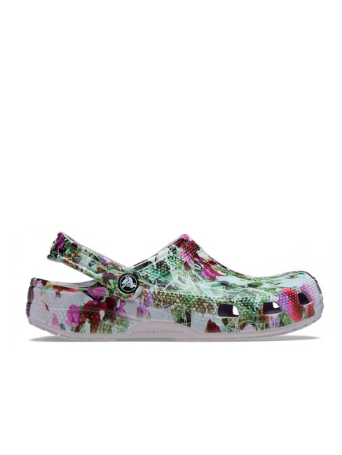 CROCS CLASSIC PHOTOREAL FLORAL CLOG sabot à pantoufle brume mauve - Chaussures unisexe