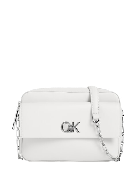 CALVIN KLEIN CK RE-LOCK Sac à bandoulière avec poche lys blanc - Sacs pour Femme