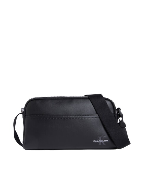 CALVIN KLEIN CKJ MONO LOGO Sac horizontal sur noir - Sacs en Bandoulières pour Homme