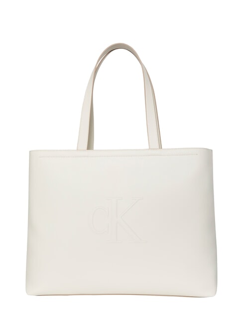 CALVIN KLEIN SCULPTED Slim Sac à bandoulière lys blanc - Sacs pour Femme