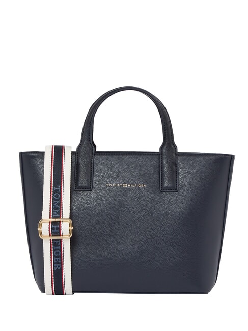 TOMMY HILFIGER TH LOGOTAPE Sac à main avec bandoulière bleu sidéral / noir - Sacs pour Femme