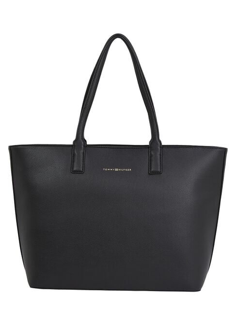 TOMMY HILFIGER TH LOGOTAPE  Sac à provisions le noir - Sacs pour Femme