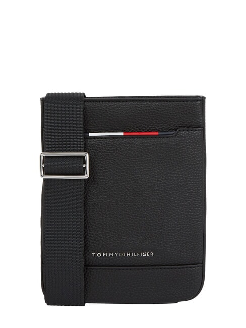 TOMMY HILFIGER TH CENTRAL  Sac plat le noir - Sacs en Bandoulières pour Homme
