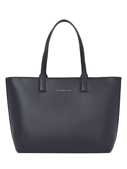 TOMMY HILFIGER TH LOGOTAPE  Sac à provisions bleu sidéral / noir - Sacs pour Femme
