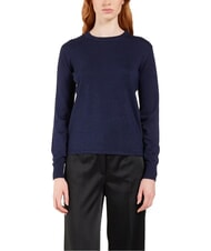 JOHN RICHMOND PARANA Cardigan ras du cou en lurex bleu - Chandails pour femmes - 1