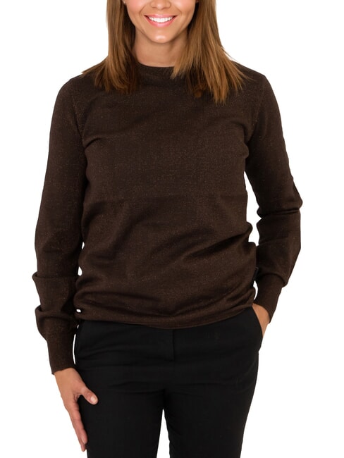JOHN RICHMOND PARANA Cardigan ras du cou en lurex sombre - Chandails pour femmes