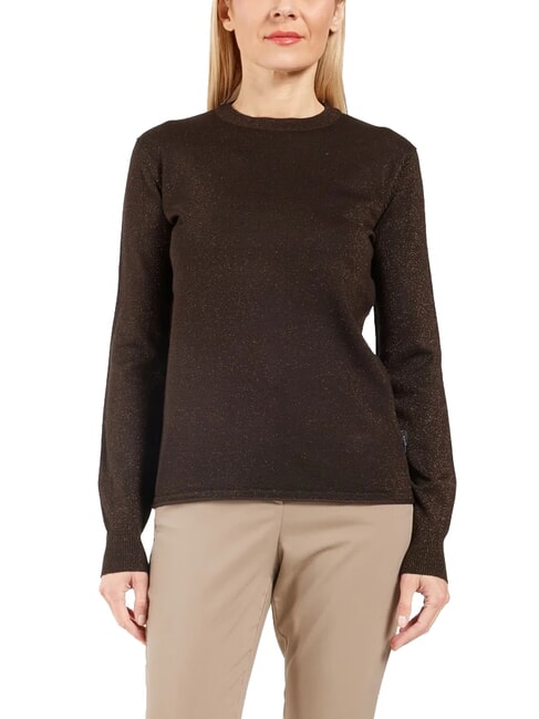 JOHN RICHMOND PARANA Cardigan ras du cou en lurex sombre - Chandails pour femmes