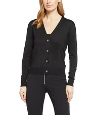 JOHN RICHMOND PEACEFUL Cardigan en lurex avec boutons - Chandails pour femmes
