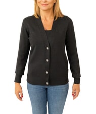 JOHN RICHMOND PEACEFUL Cardigan en lurex avec boutons - Chandails pour femmes