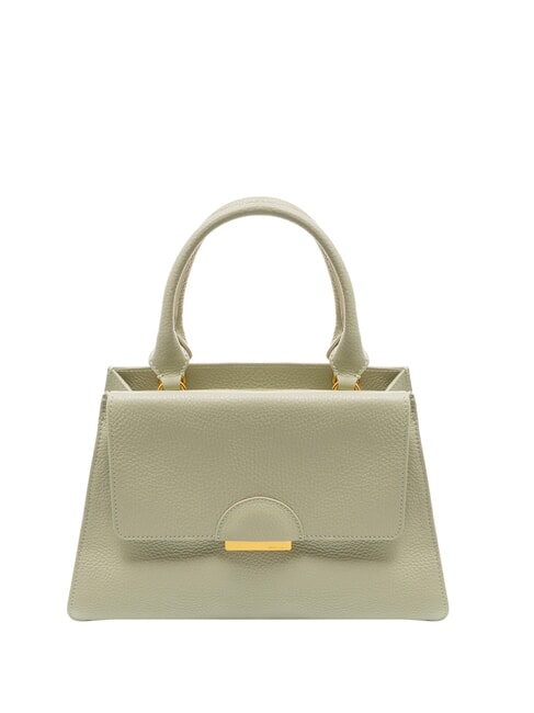 COCCINELLE TALEA Mini sac porte-documents en cuir vert céladon - Sacs pour Femme