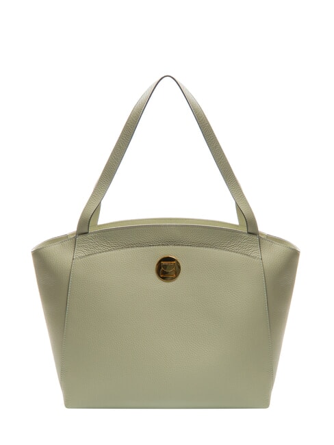 COCCINELLE LIYA Sac bandoulière en cuir martelé vert céladon - Sacs pour Femme