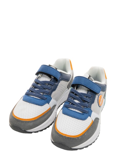 COLMAR DALTON DIP Basket avec déchirure blanc/bleu/gris/orange - Chaussures de bébé