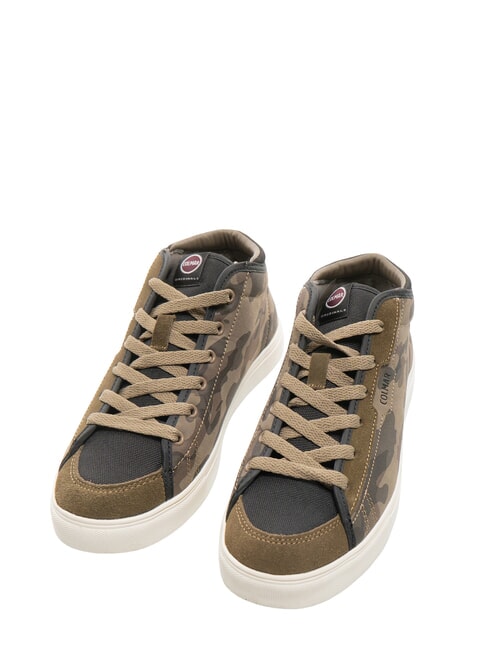 COLMAR BATES MID CAMU  Baskets vert militaire/noir - Chaussures de bébé