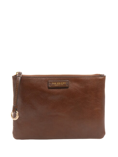 THE BRIDGE CARLOTTA  Pochette en cuir MARRON - Sacs pour Femme