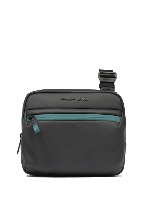 PIQUADRO CORNER SPECIALE GOMMATO Sac hydrofuge Noir - Sacs en Bandoulières pour Homme