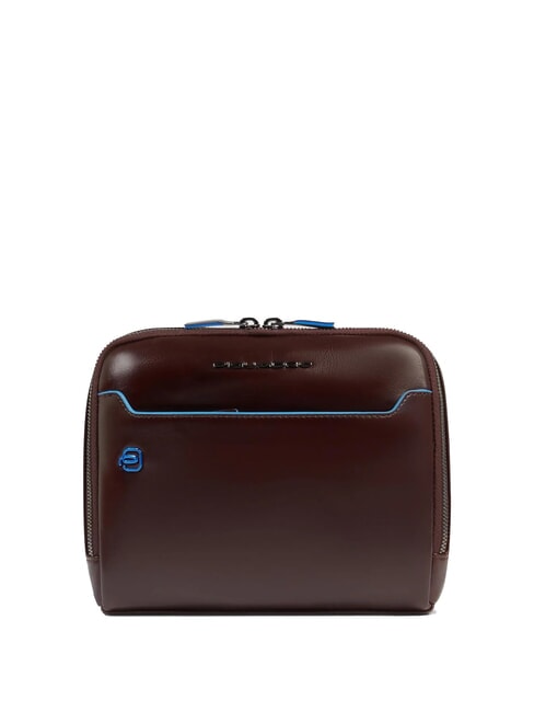 PIQUADRO BLUE SQUARE Sac en cuir ACAJOU - Sacs en Bandoulières pour Homme