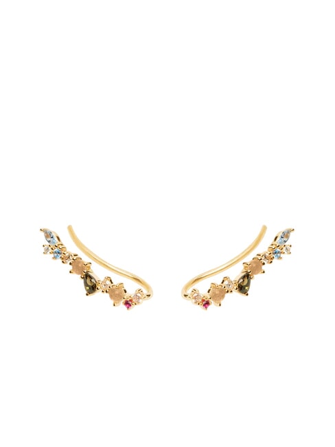 PDPAOLA ATELIER EUPHORIA Boucles d'oreilles avec pierres colorées or - Boucles d'oreilles