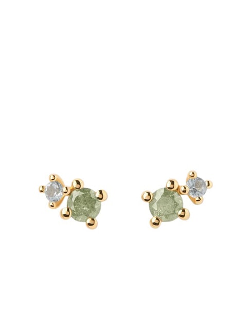 PDPAOLA COLOR MOSS Boucles d'oreilles à tige avec pierres colorées or - Boucles d'oreilles