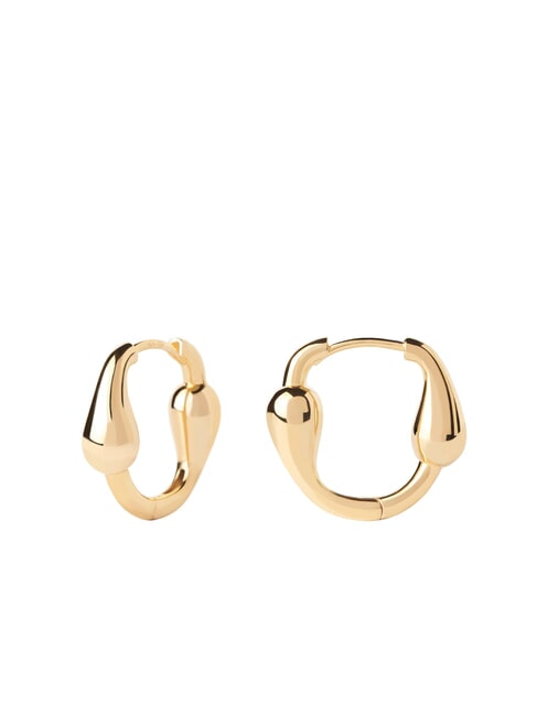 PDPAOLA THE NEW ESSENTIALS CYCLE Boucles d'oreilles plaquées or or - Boucles d'oreilles