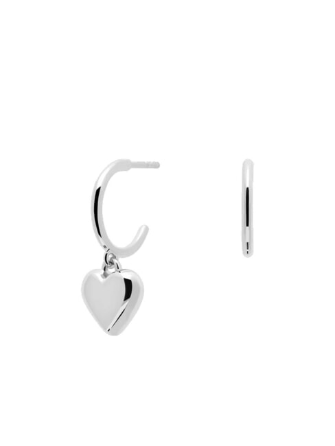 PDPAOLA L'ABSOLU ENGRAVE ME Boucles d'oreilles en argent plaqué rhodium argent - Boucles d'oreilles