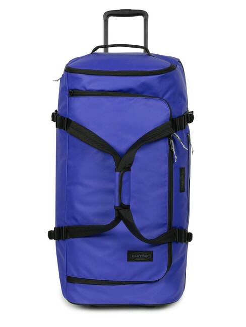 EASTPAK DUFFEL PACK WHEEL L Grand sac de sport à roulettes hydrofuge bâche bleue - Valises Semi-rigides