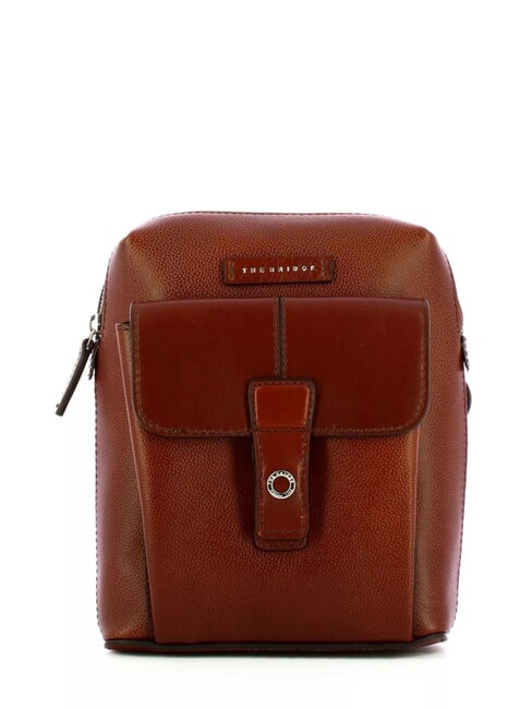 THE BRIDGE BIAGIO Sac en cuir brun 14/ruthénium palladium - Sacs en Bandoulières pour Homme