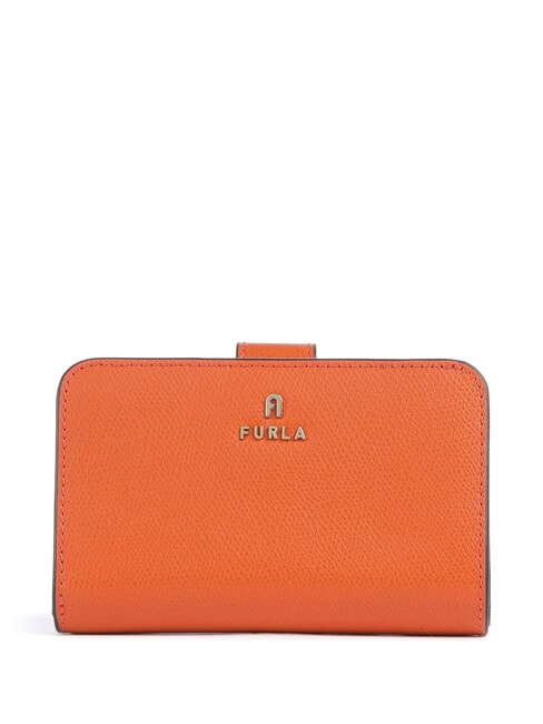 FURLA CAMELIA Portefeuille femme en cuir paprika+azalée int. - Portefeuilles Femme
