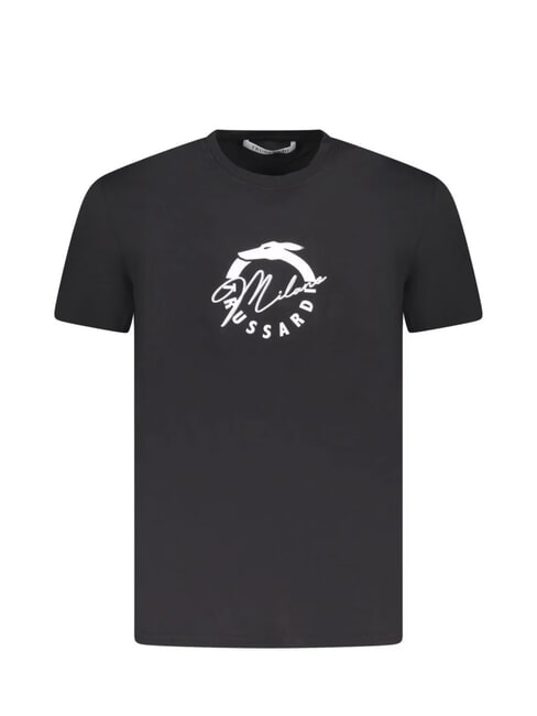 TRUSSARDI BASIC  T-shirt en coton noir - T-shirt