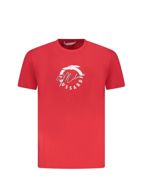 TRUSSARDI BASIC  T-shirt en coton rouge - T-shirt