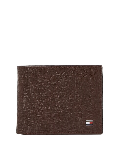 TOMMY HILFIGER TH FLAG Portefeuille en cuir pour homme café en grains - Portefeuilles Homme