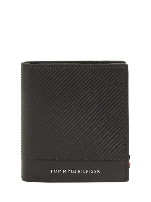 TOMMY HILFIGER TH FOUNDATION Portefeuille en cuir le noir - Portefeuilles Homme
