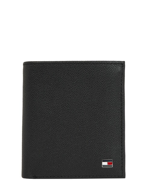 TOMMY HILFIGER TH FLAG Portefeuille en cuir le noir - Portefeuilles Homme