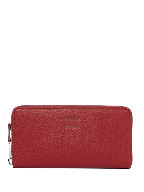 TOMMY HILFIGER TJW MUST  Grand portefeuille zippé cerisier rustique - Portefeuilles Femme