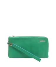 PIQUADRO CAMPIONARIO -  BLUE SQUARE Pochette en cuir avec manchette carr&eacute; vert/bleu - Sacs pour Femme - 1