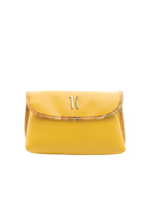 ALVIERO MARTINI PRIMA CLASSE GEO Petite trousse de beauté à rabat jaune miel - Pochettes & Trousses