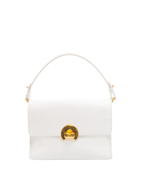 COCCINELLE BINXIE Mini sac en cuir texturé blanc brillant - Sacs pour Femme